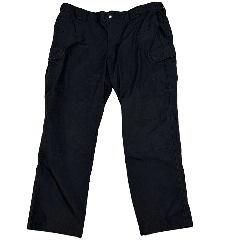 5.11 Tactical 74369 Stryke Mens 44x32 Black Ripstop Canvas Cargo Work Pants
